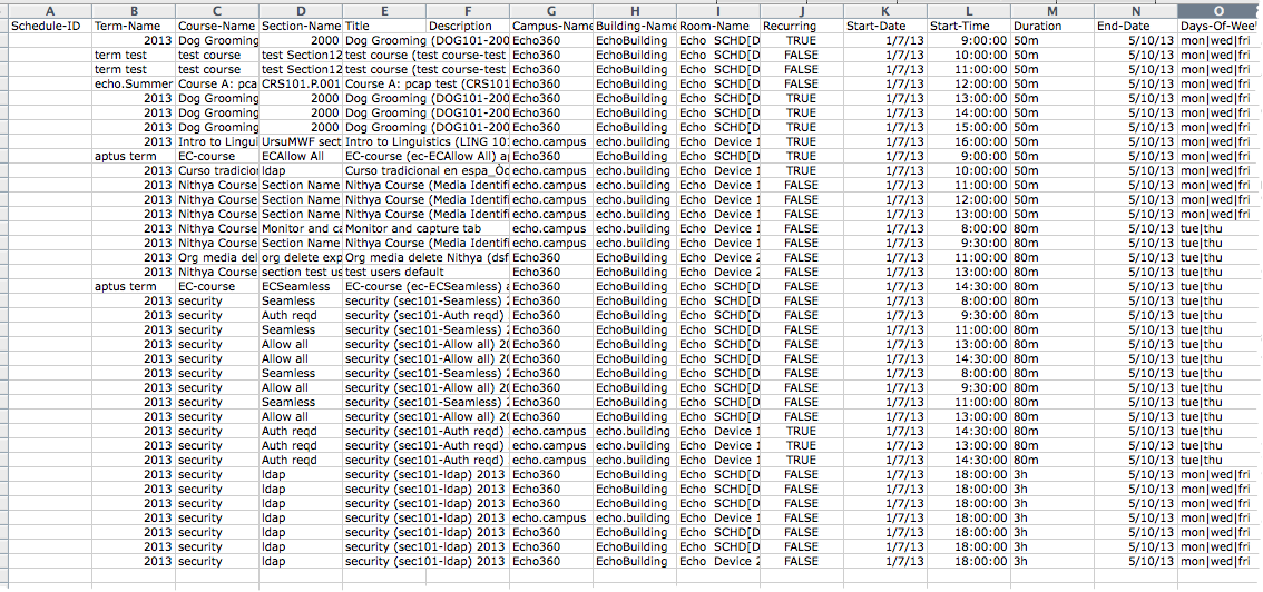 example schedule import csv spreadsheet