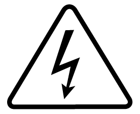 electric shock warning symbol