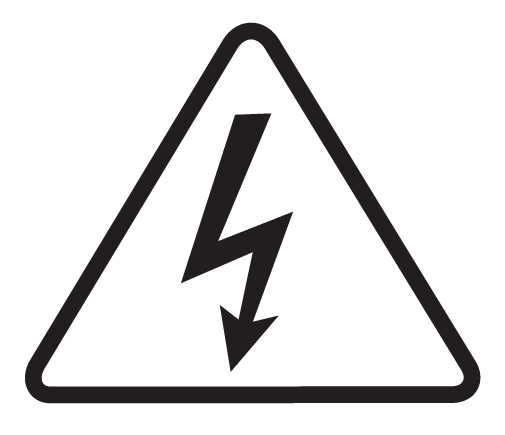 electric shock warning symbol